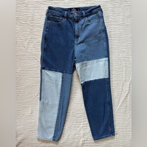 Hollister Women's Ultra High Rise Patchwork Jeans - Vintage Stretch Mom Jean